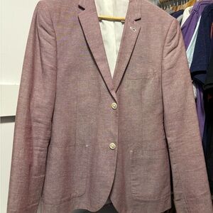 Topman Pink Sport Coat with Tailored Fit